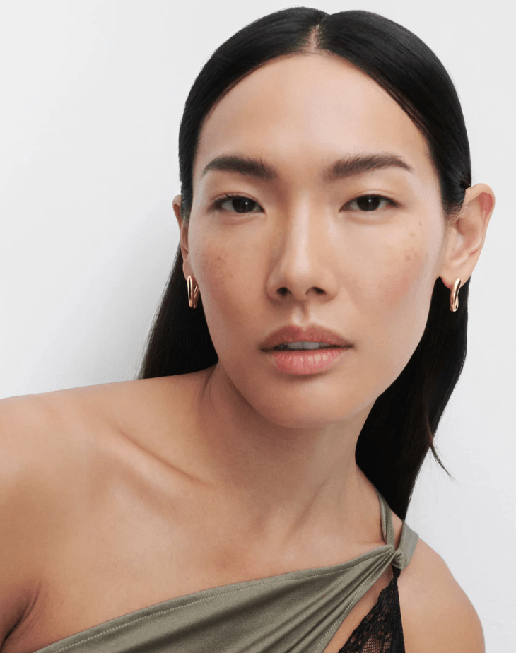 Aros Helix — Plata reciclada con baño de oro 18k — ROUCLÊ Maison Contemporaine