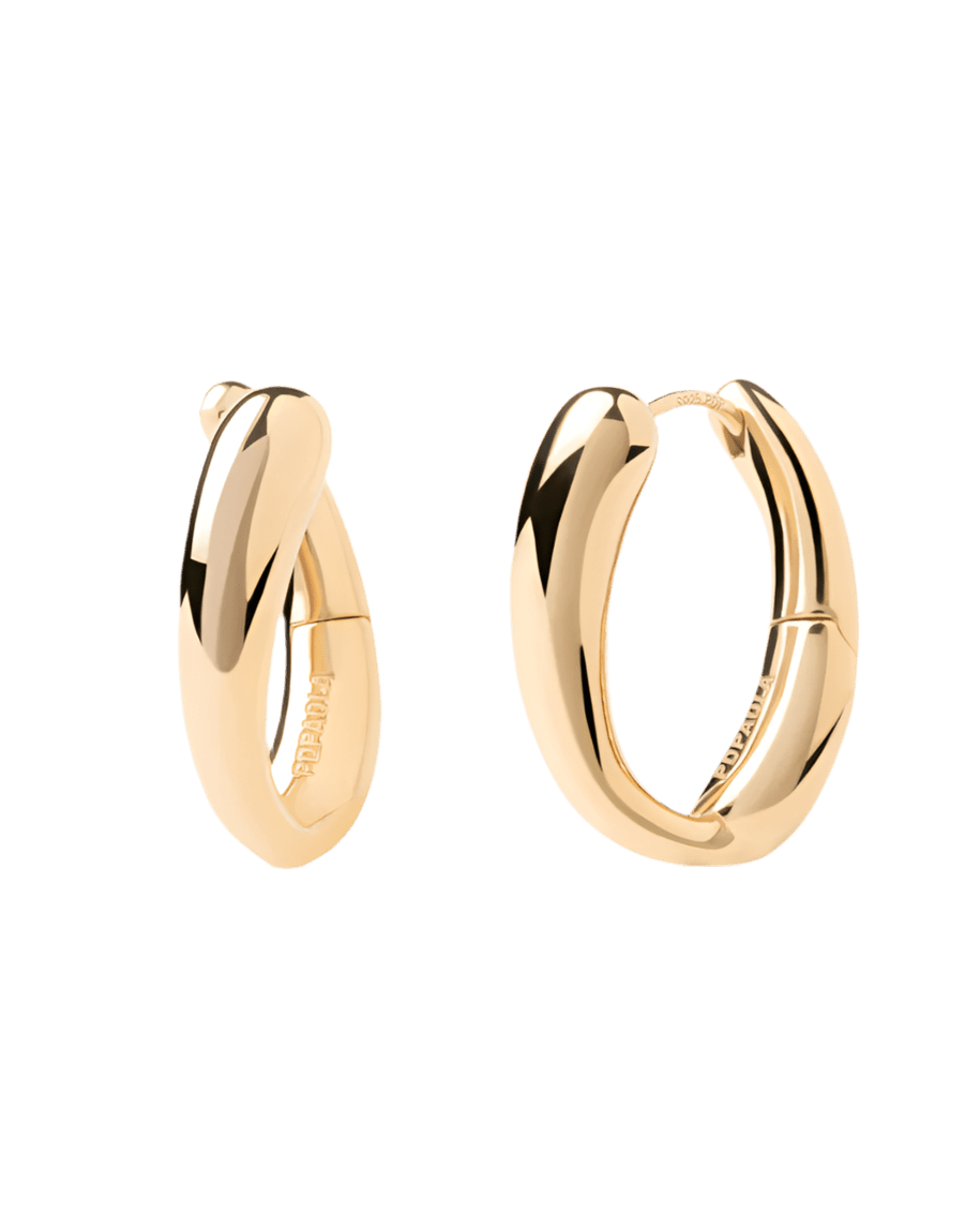 Aros Helix — Plata reciclada con baño de oro 18k — ROUCLÊ Maison Contemporaine