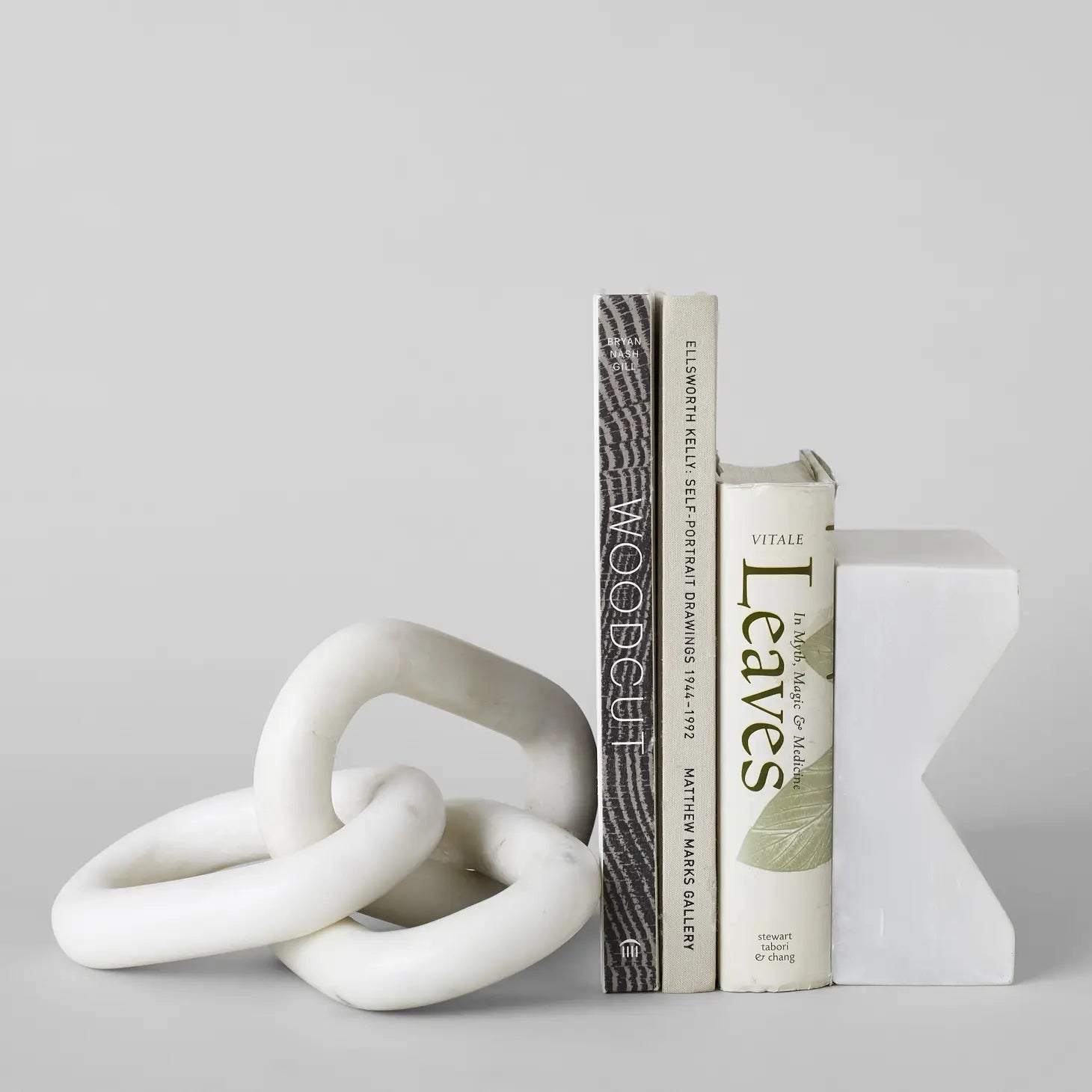 Cadena de mármol blanco — Escultura modular decorativa — ROUCLÊ Maison Contemporaine