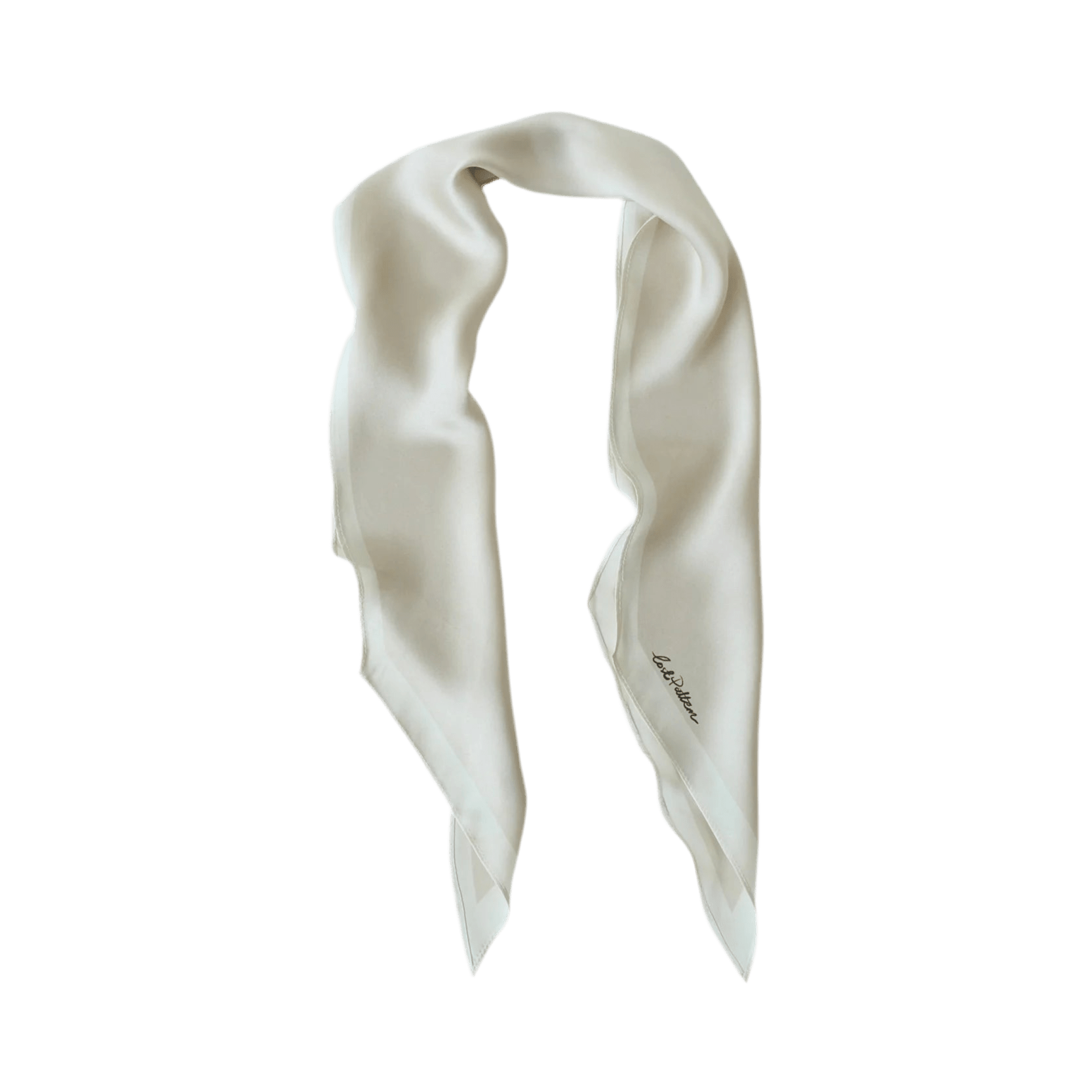 Carré de seda de morera — Lost Pattern NYC (tono champán) — ROUCLÊ Maison Contemporaine