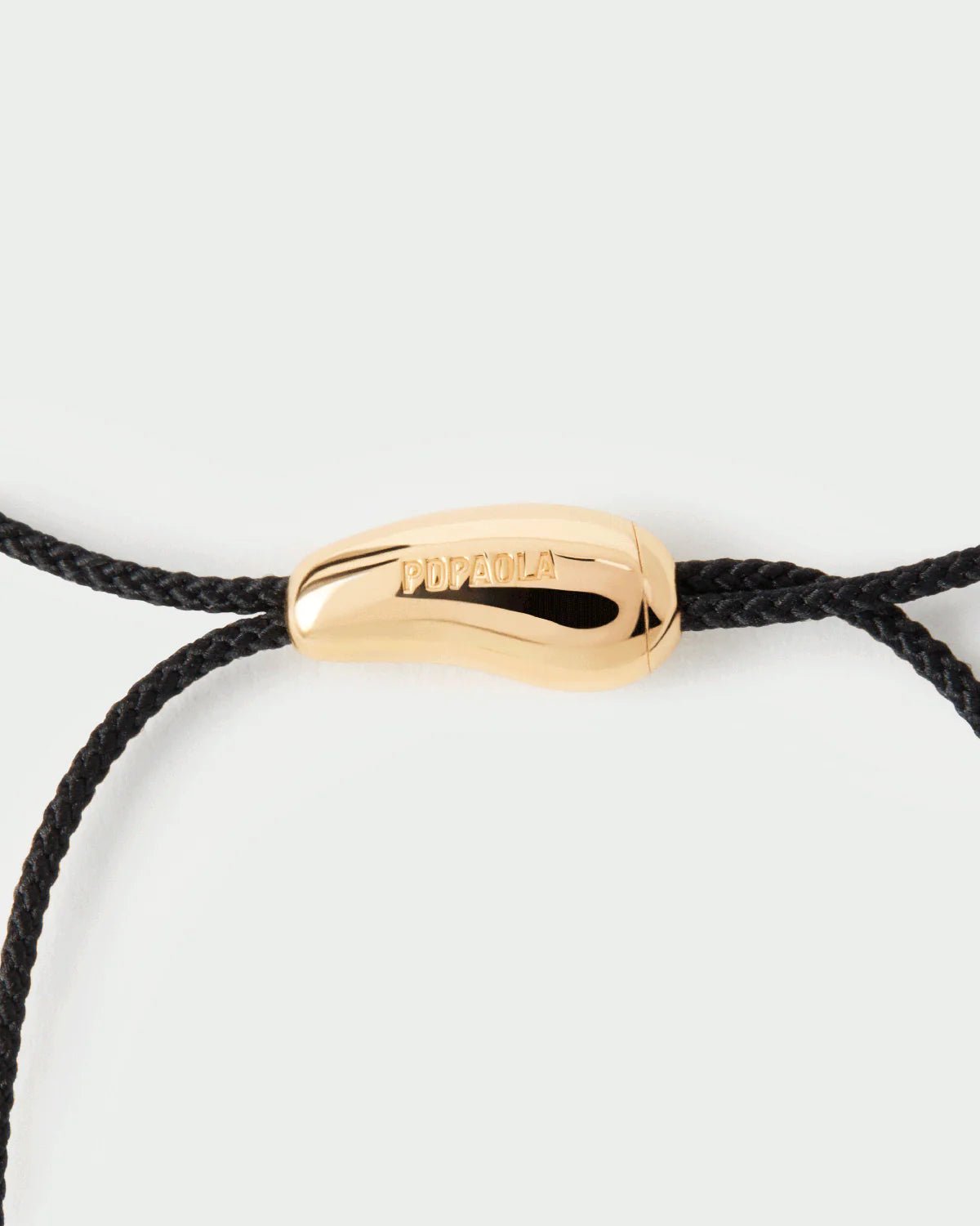 Collar de cordón Orbit — Plata de ley bañada en oro 18k con diseño de gota — ROUCLÊ Maison Contemporaine