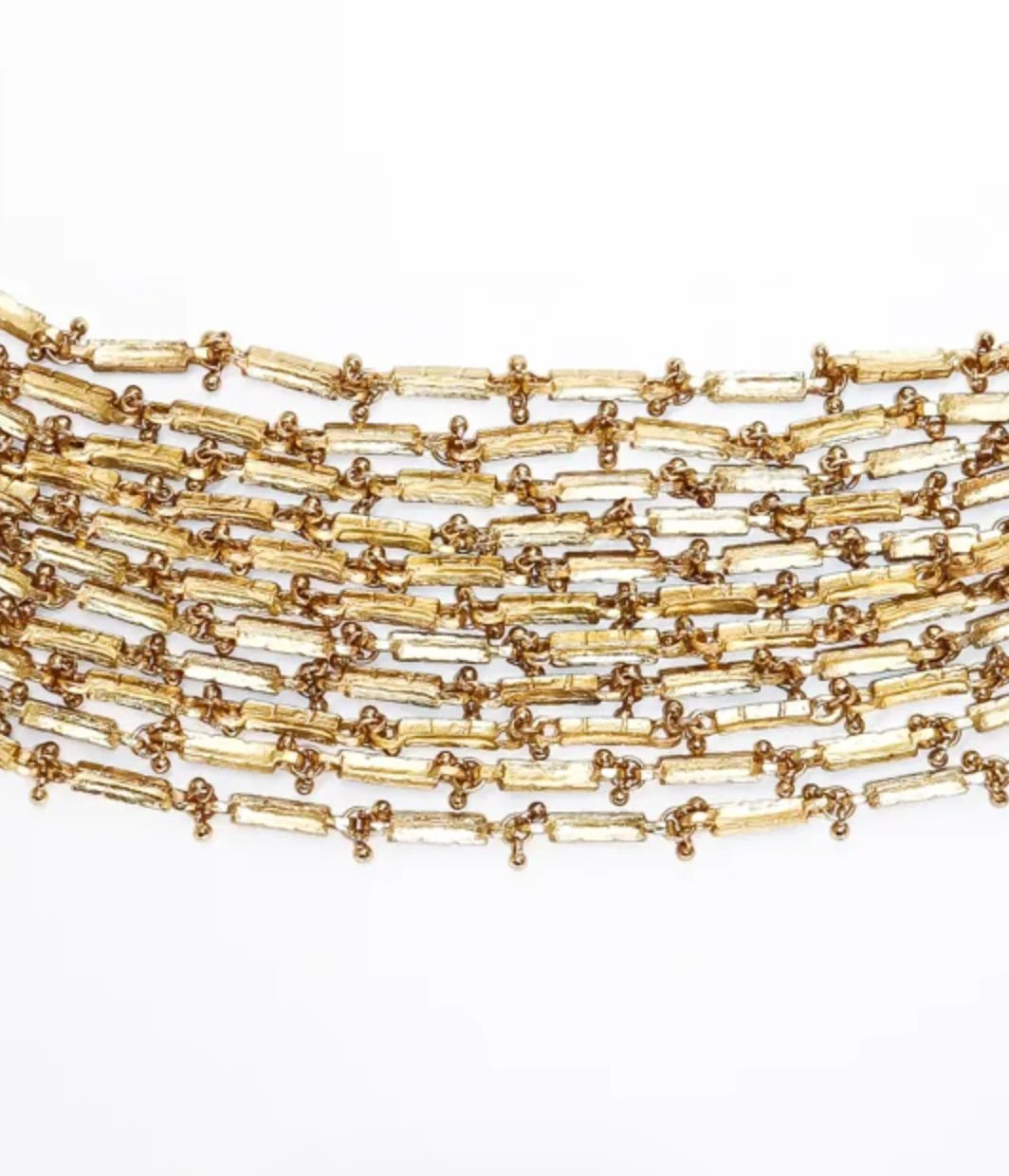 Collar tipo choker, dorado con esmalte negro — ROUCLÊ Maison Contemporaine