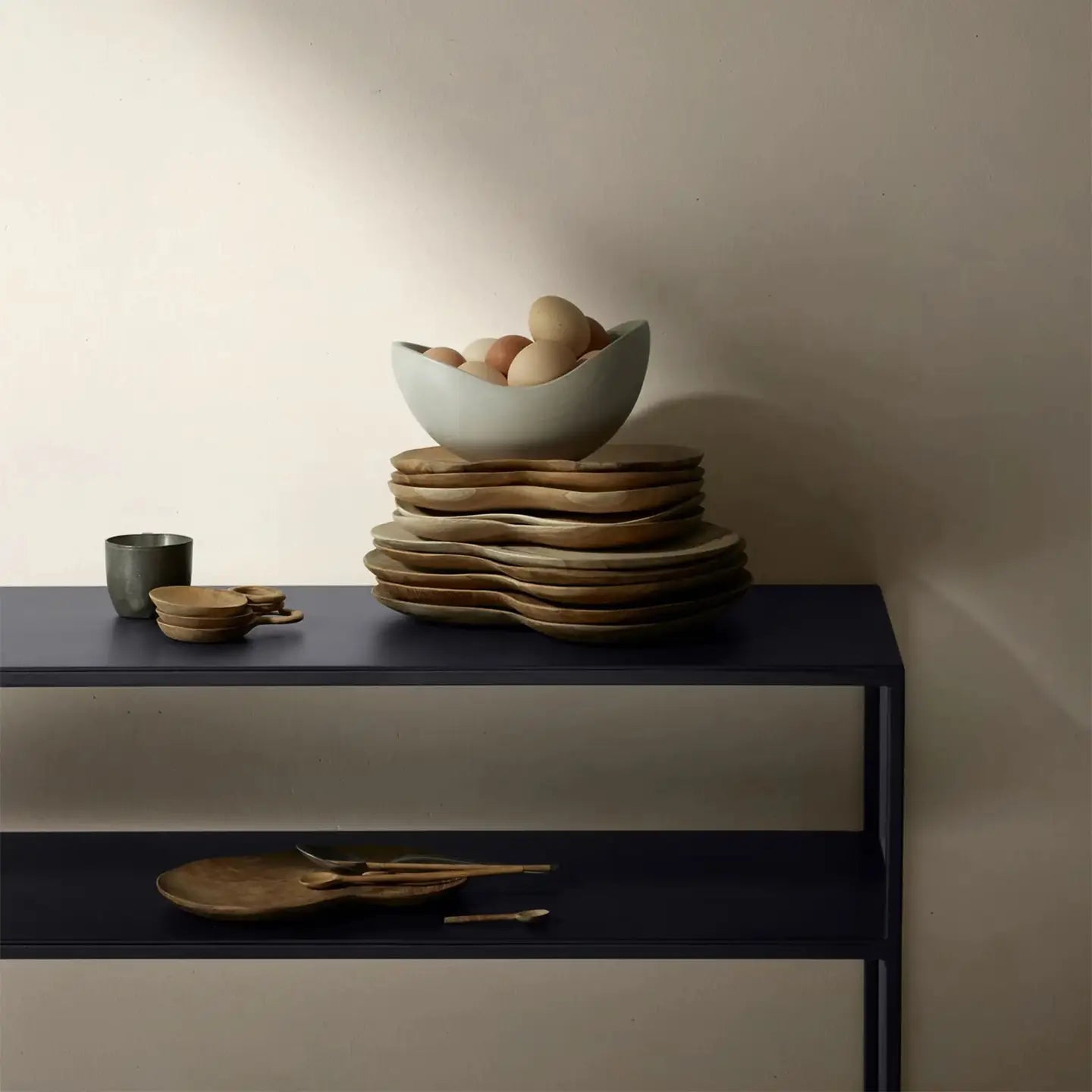 Cuenco Soapstone — Esteatita pulida en gris suave — ROUCLÊ Maison Contemporaine