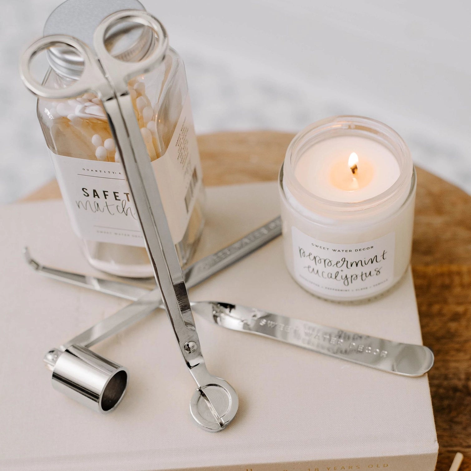 Kit para el cuidado de velas — plateado — ROUCLÊ Maison Contemporaine