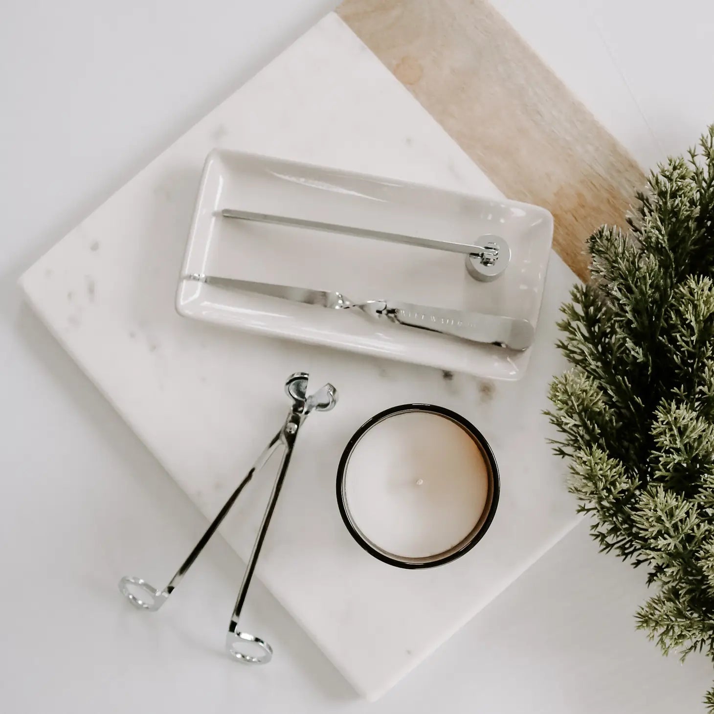 Kit para el cuidado de velas — plateado — ROUCLÊ Maison Contemporaine