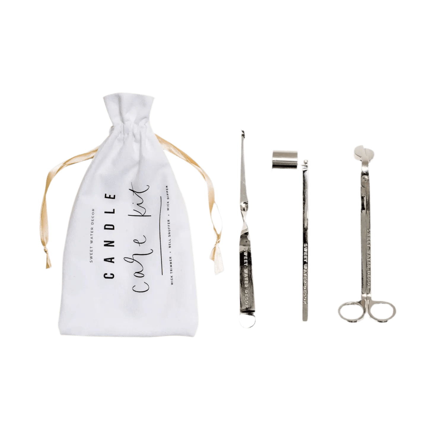 Kit para el cuidado de velas — plateado — ROUCLÊ Maison Contemporaine