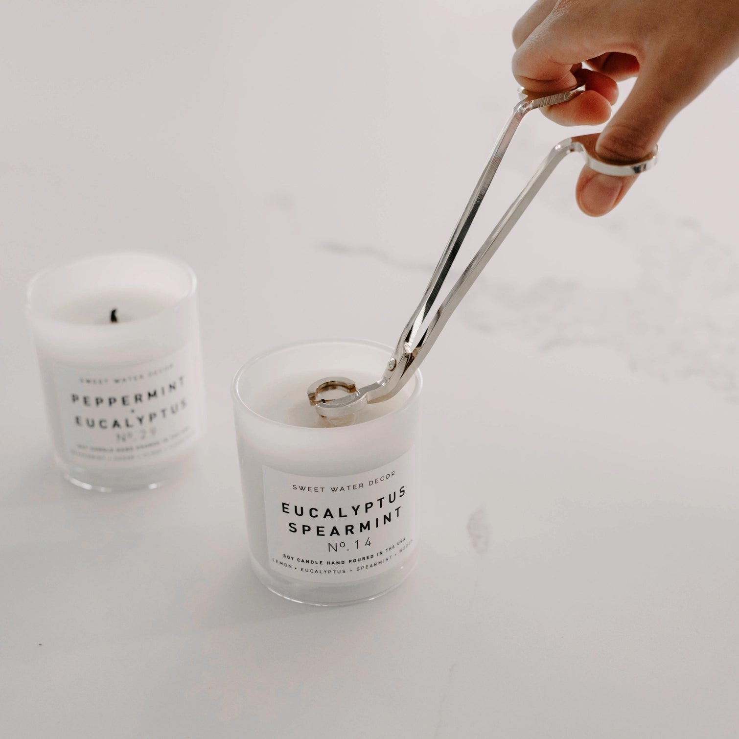 Kit para el cuidado de velas — plateado — ROUCLÊ Maison Contemporaine