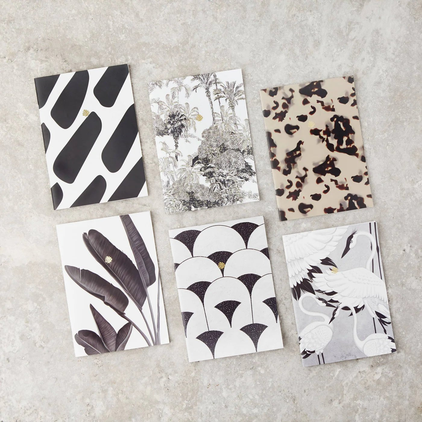 Mini cuadernos — Estampados variados (pack de 3) — ROUCLÊ Maison Contemporaine