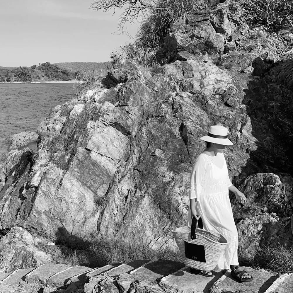 Panamá Riviera — Negro (talla grande 59 - 60 cm) — ROUCLÊ Maison Contemporaine