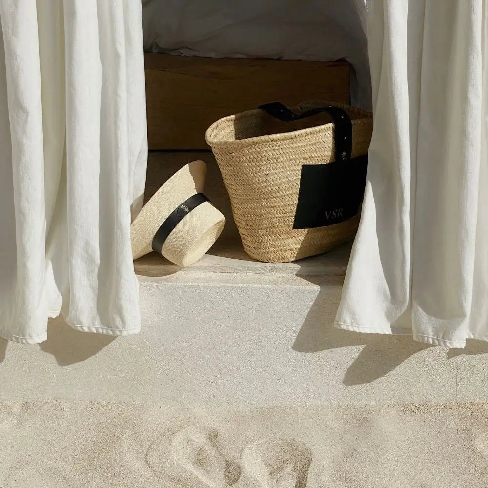 Panamá Riviera — Negro (talla grande 59 - 60 cm) — ROUCLÊ Maison Contemporaine