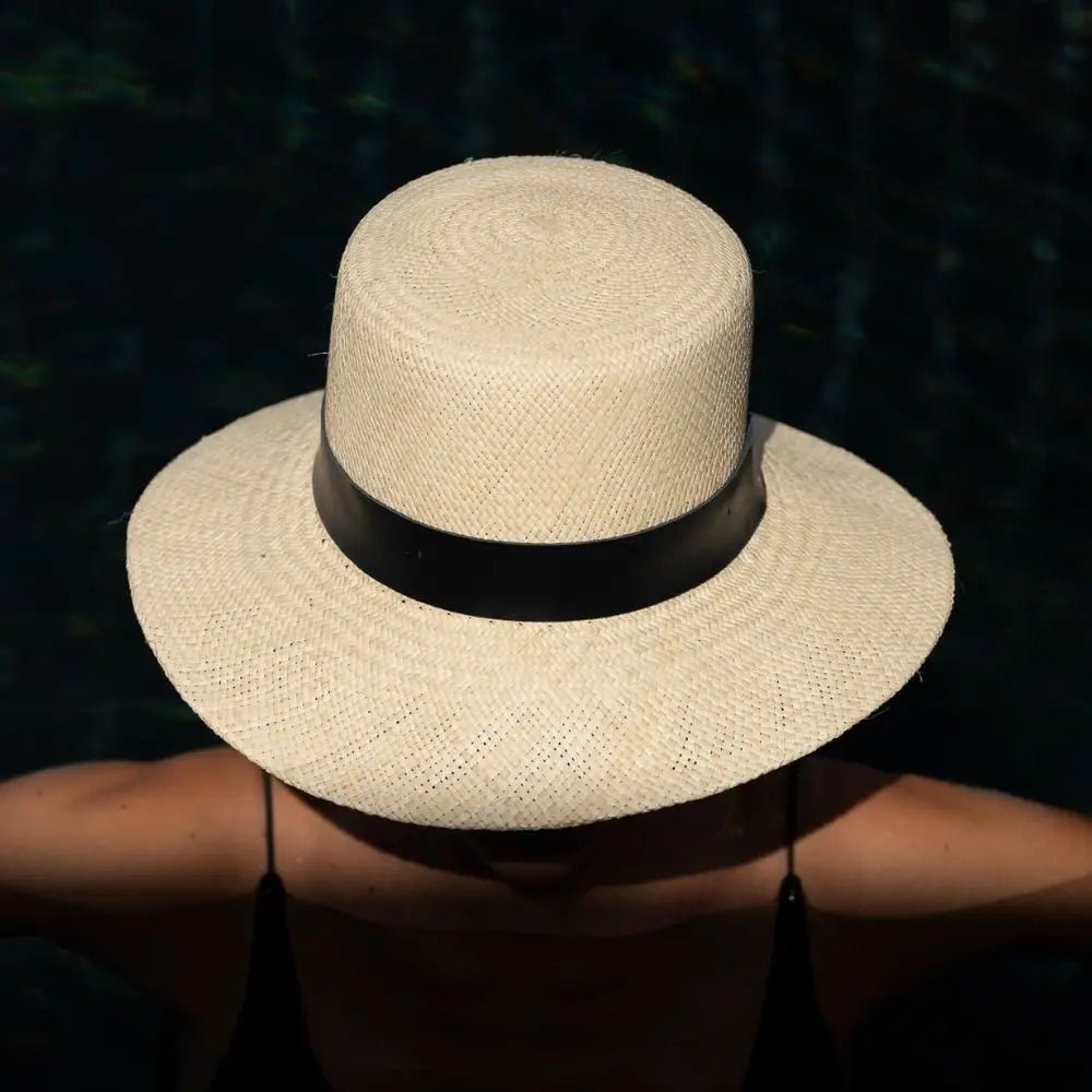 Panamá Riviera — Negro (talla grande 59 - 60 cm) — ROUCLÊ Maison Contemporaine