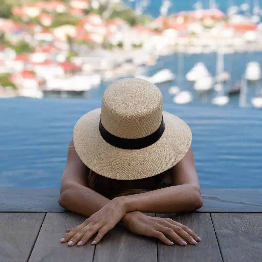 Panamá Riviera — Negro (talla grande 59 - 60 cm) — ROUCLÊ Maison Contemporaine