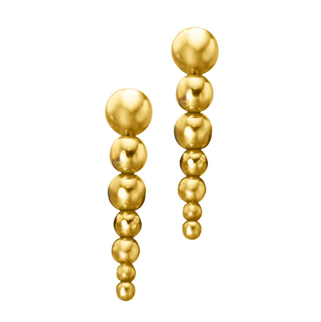 Pendientes escultóricos Big Bubbles — Oro 18K — ROUCLÊ Maison Contemporaine