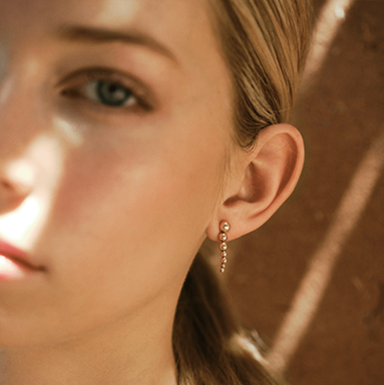 Pendientes escultóricos Big Bubbles — Oro 18K — ROUCLÊ Maison Contemporaine