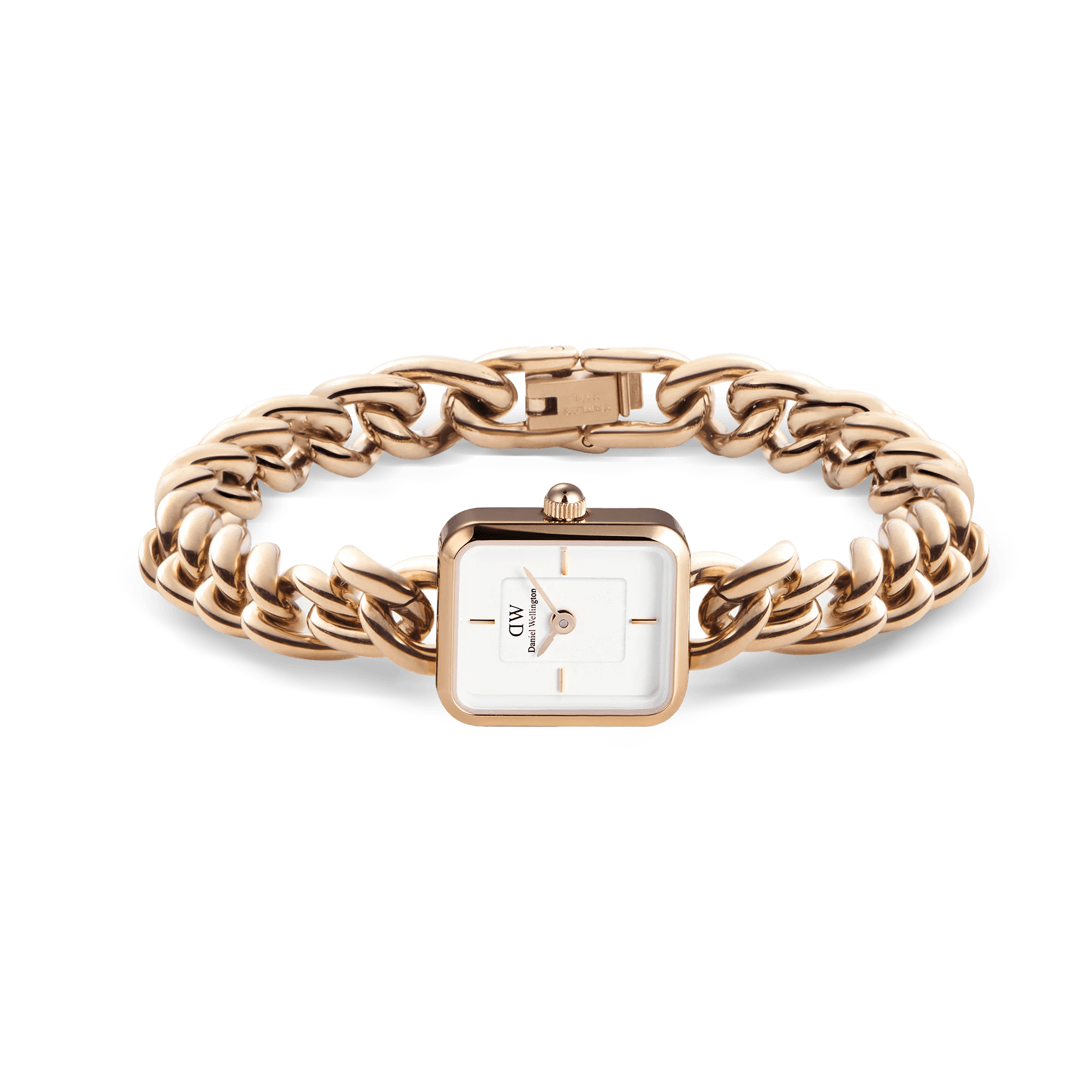 Reloj Cadena Jolie — Con brazalete de cadena en oro / oro rosa / plata — ROUCLÊ Maison Contemporaine