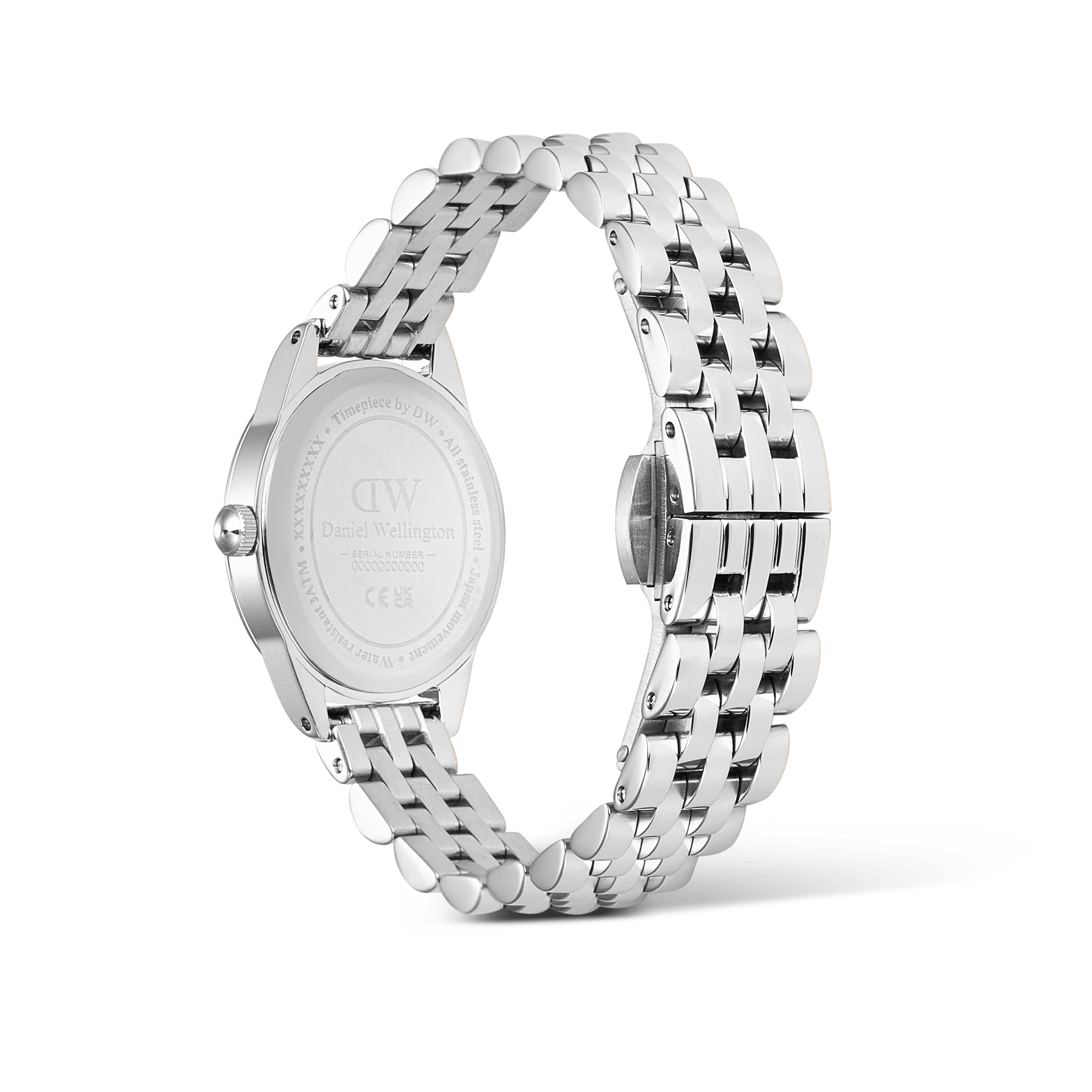 Reloj Ophelia Mini — Esfera Arctic / Azul hielo y brazalete metálico plata — ROUCLÊ Maison Contemporaine