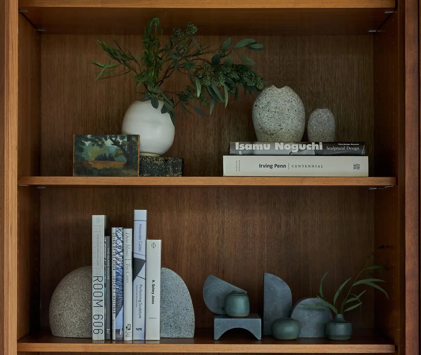 Sujetalibros arquitectónicos — Piedra natural (juego de 2) — ROUCLÊ Maison Contemporaine