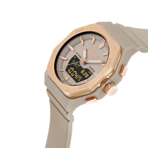 Reloj topo con esfera LCD analógica/digital — TOUS Bet