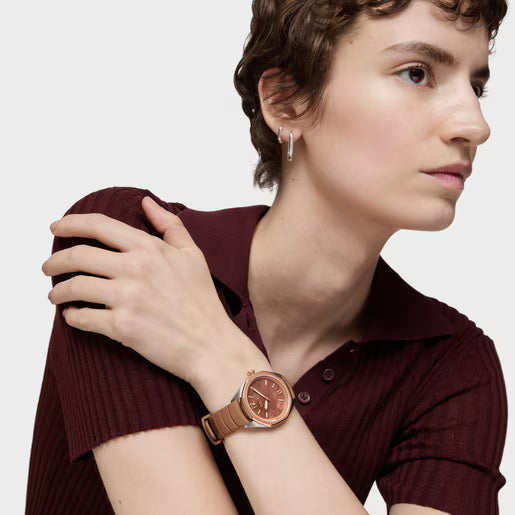 Reloj mocha con movimiento suizo — TOUS Now Lady