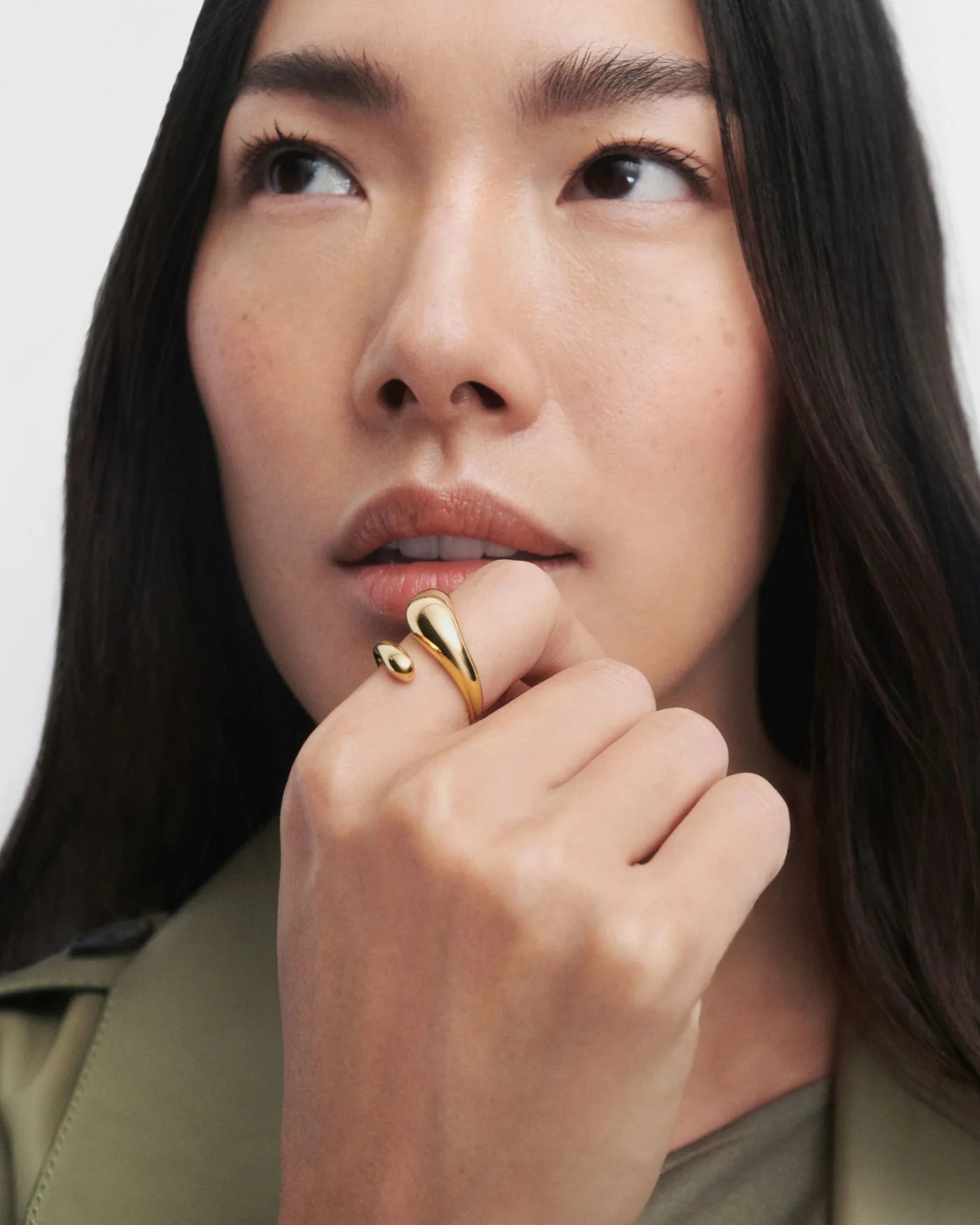 Anillo Orbit — Plata de ley bañada en oro 18k — ROUCLÊ Maison Contemporaine