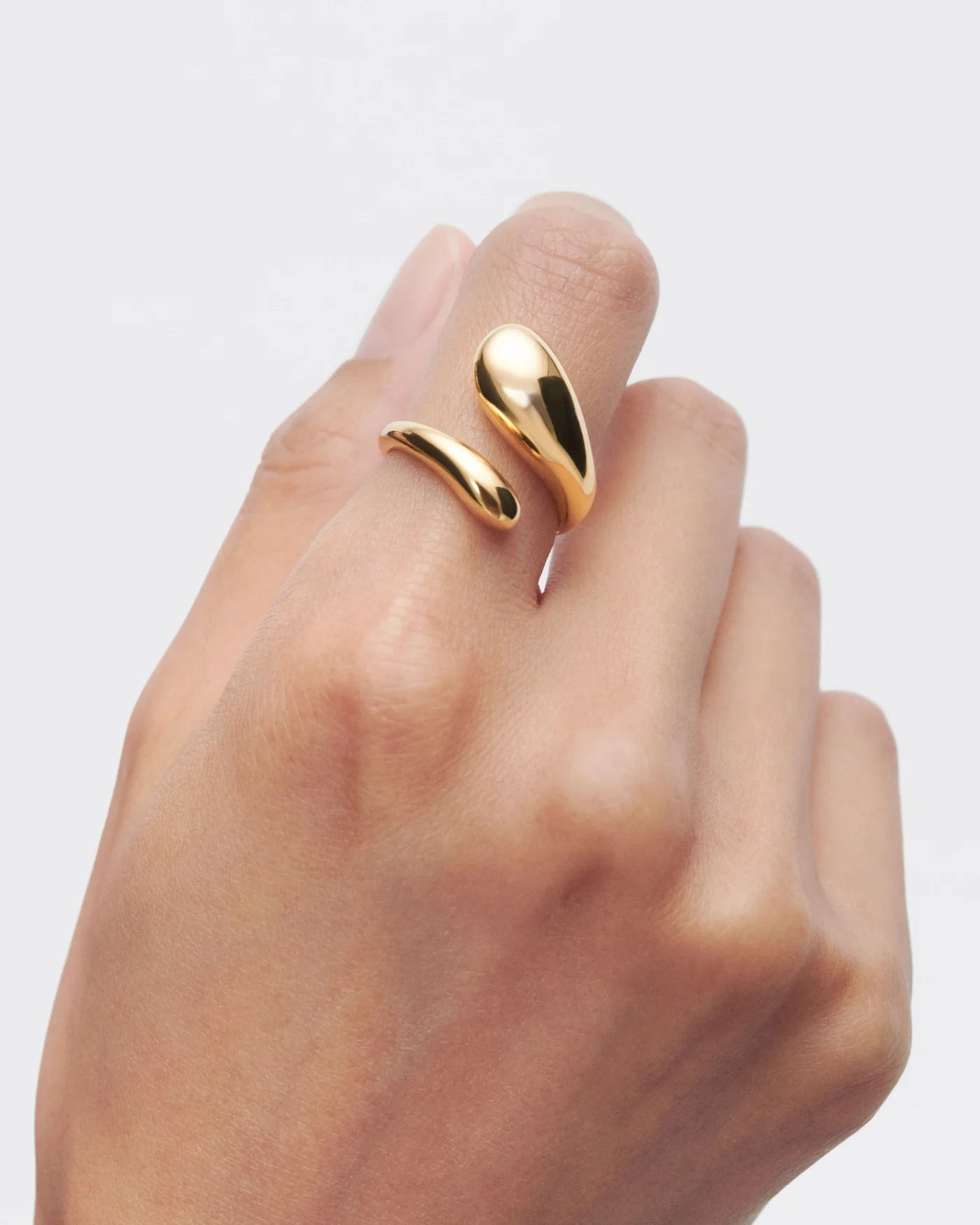 Anillo Orbit — Plata de ley bañada en oro 18k — ROUCLÊ Maison Contemporaine