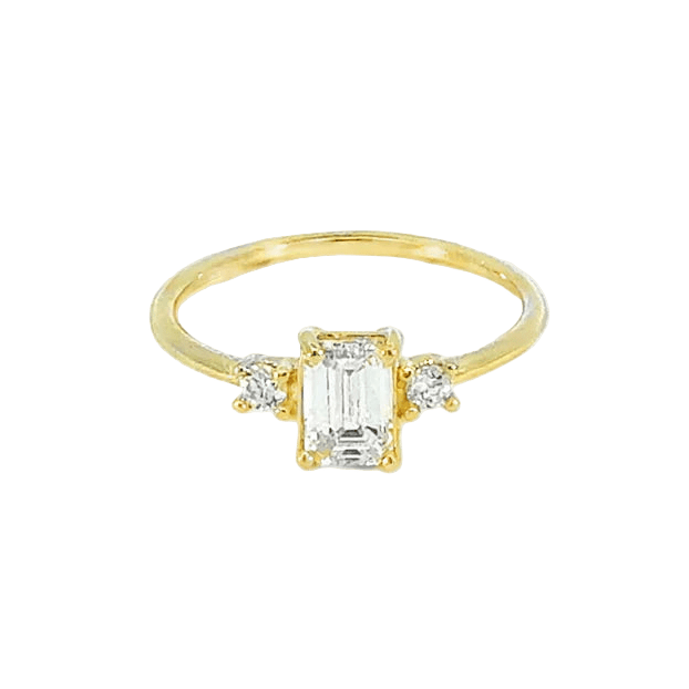 Anillo Silka — en oro 9K con diamantes de laboratorio — ROUCLÊ Maison Contemporaine