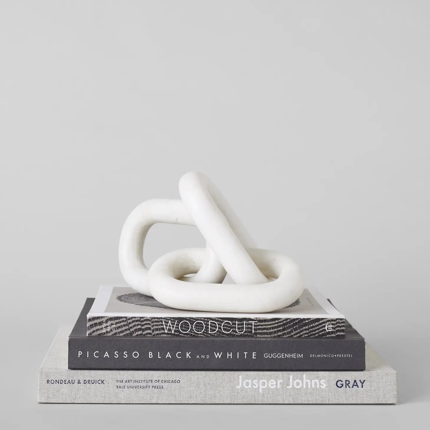 Cadena de mármol blanco — Escultura modular decorativa — ROUCLÊ Maison Contemporaine