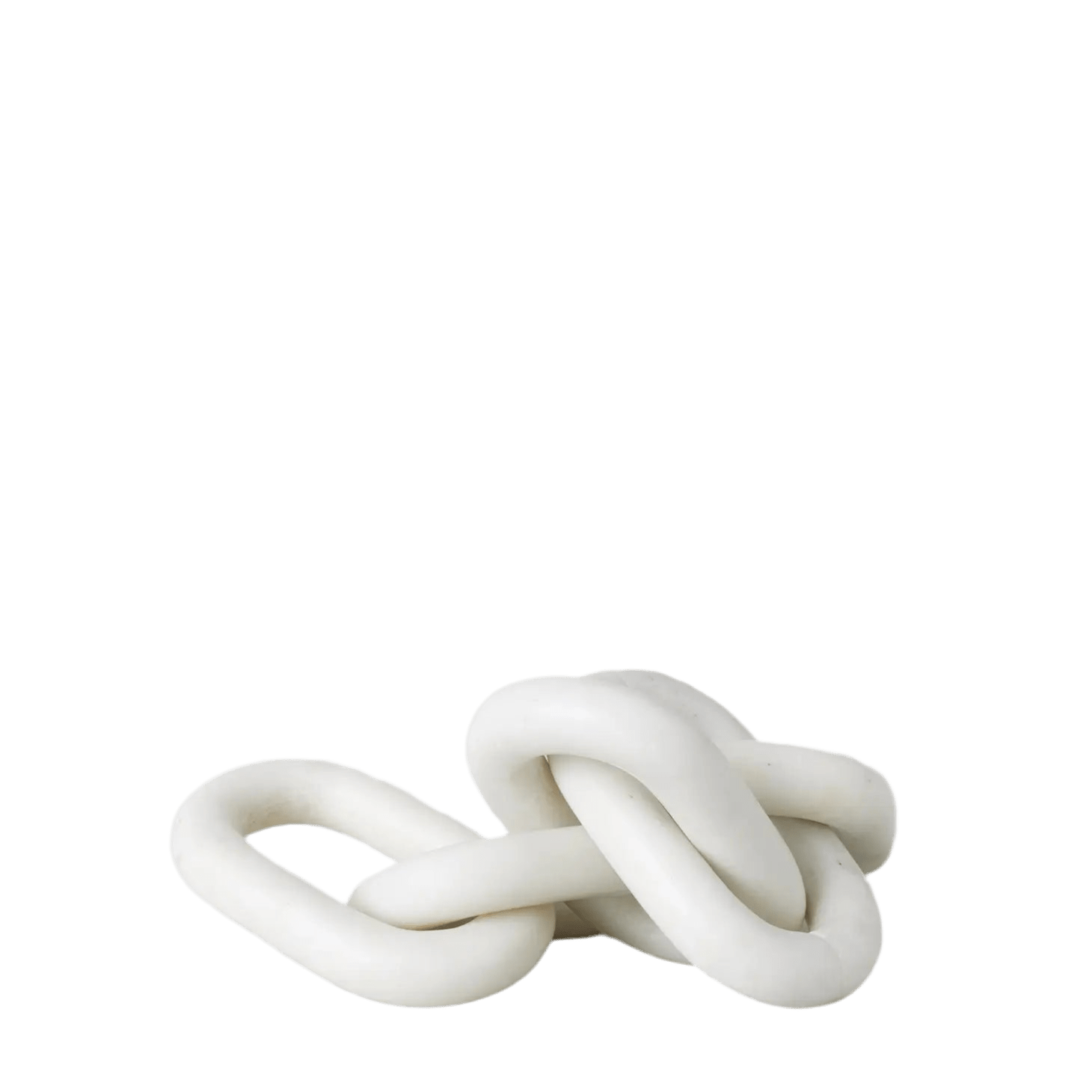 Cadena de mármol blanco — Escultura modular decorativa — ROUCLÊ Maison Contemporaine
