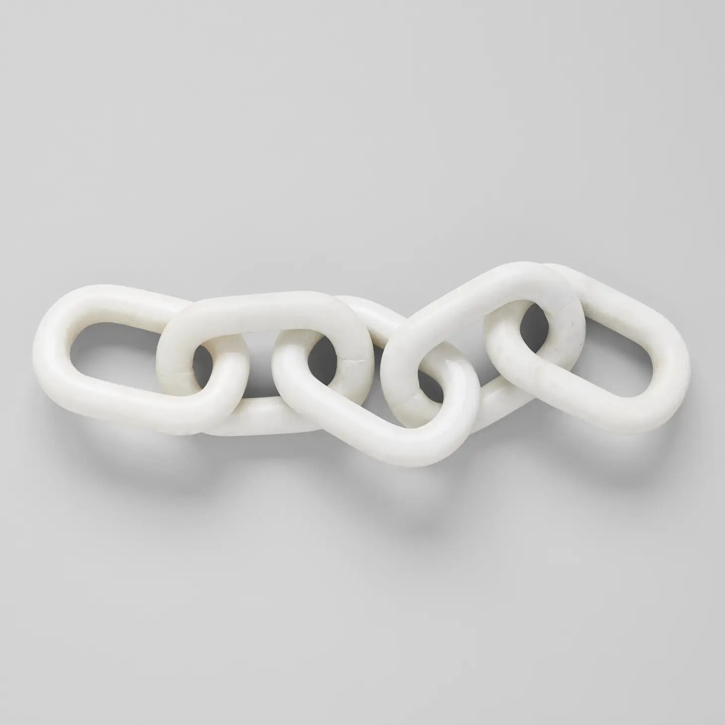 Cadena de mármol blanco — Escultura modular decorativa — ROUCLÊ Maison Contemporaine