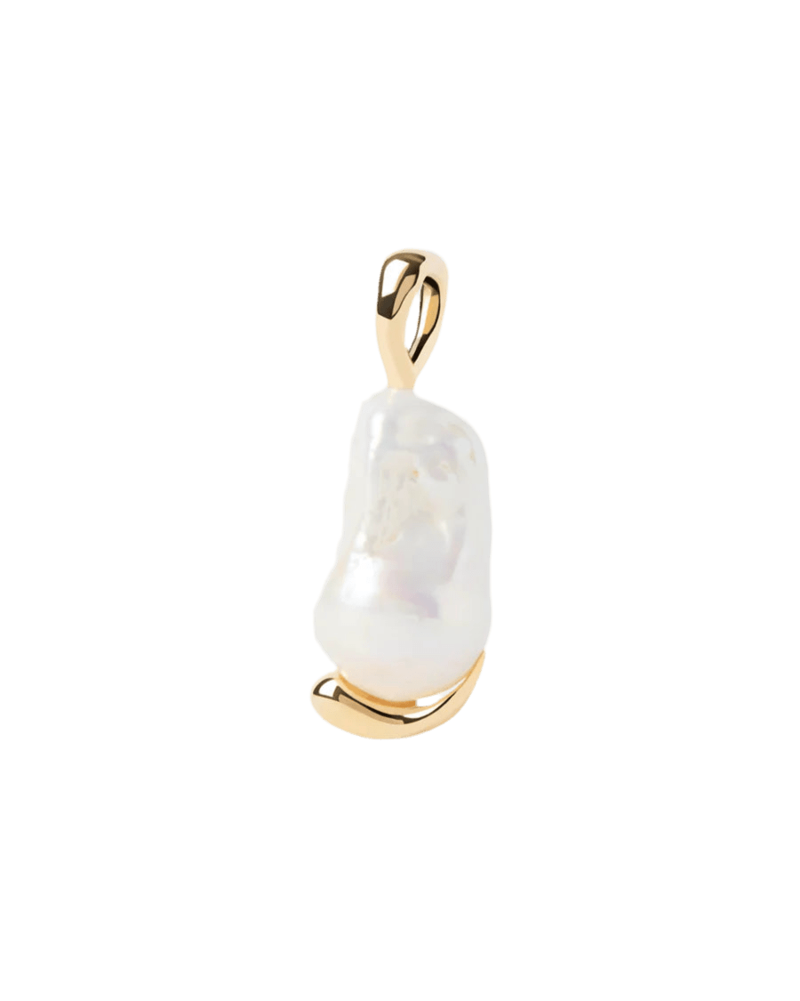 Colgante La Perla — Plata de ley bañada en oro 18K con perla cultivada PDPAOLA — ROUCLÊ Maison Contemporaine
