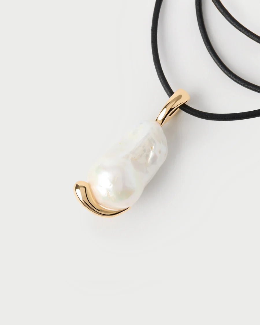 Colgante La Perla — Plata de ley bañada en oro 18K con perla cultivada PDPAOLA — ROUCLÊ Maison Contemporaine
