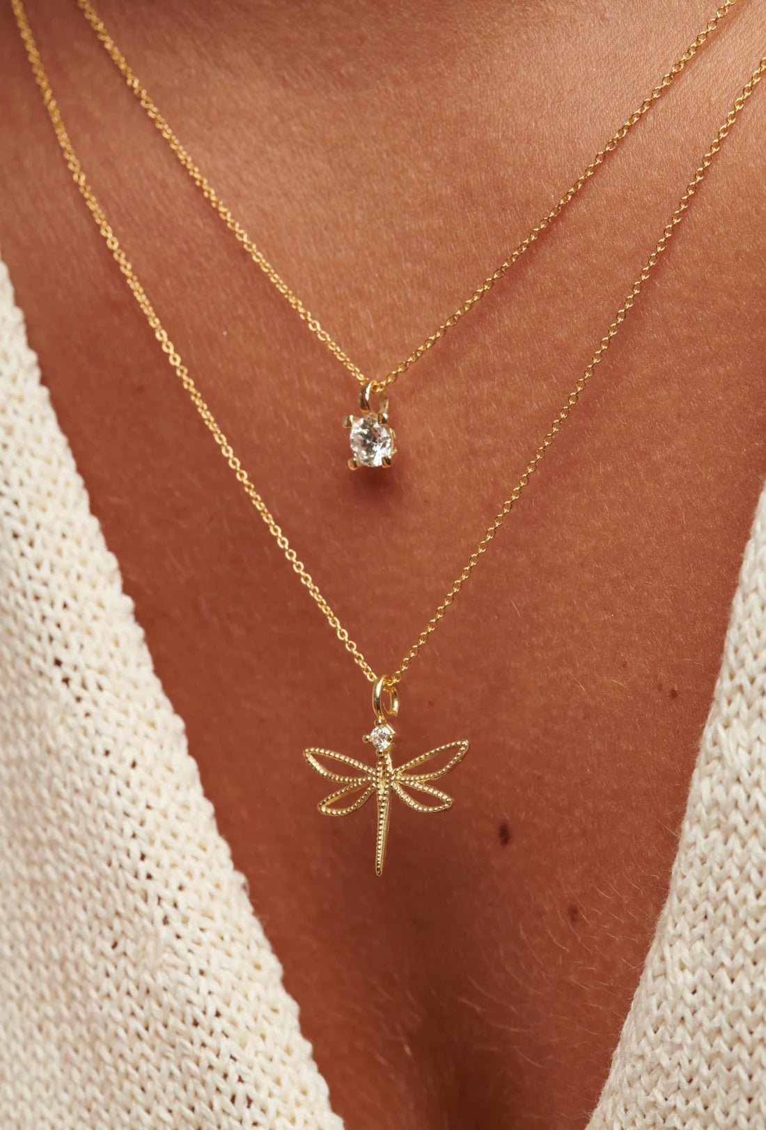 Collar Iconic — en oro 9K con diamante 2,25 mm de laboratorio — ROUCLÊ Maison Contemporaine