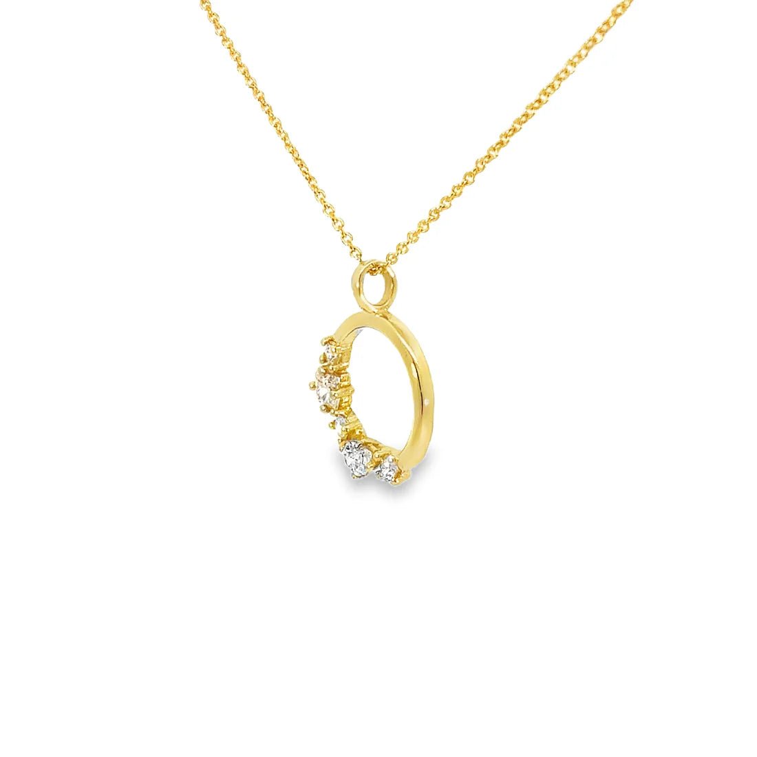 Collar Kaos — en oro 9K con composición de diamantes de laboratorio — ROUCLÊ Maison Contemporaine