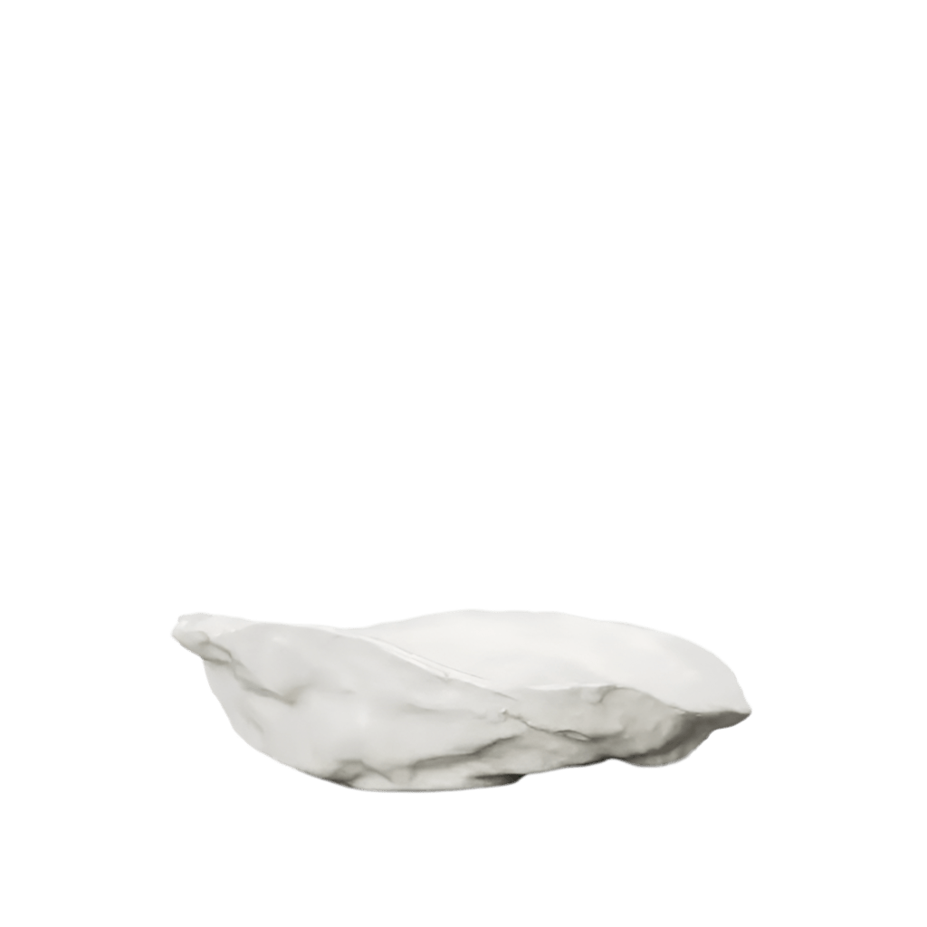 Cuenco Oyster — Dolomita esmalta — ROUCLÊ Maison Contemporaine