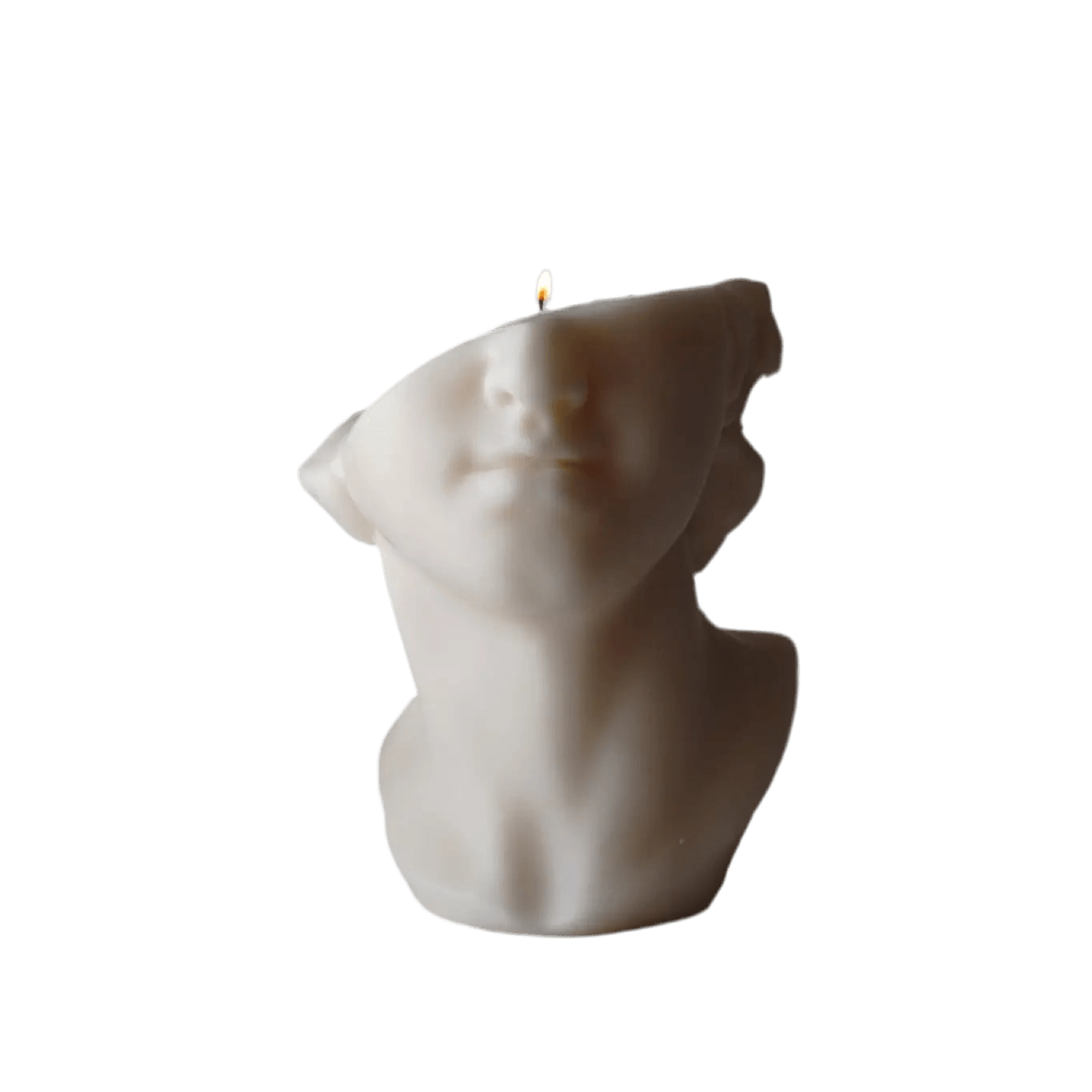 David — Vela escultórica de cera de soja sin perfume — ROUCLÊ Maison Contemporaine