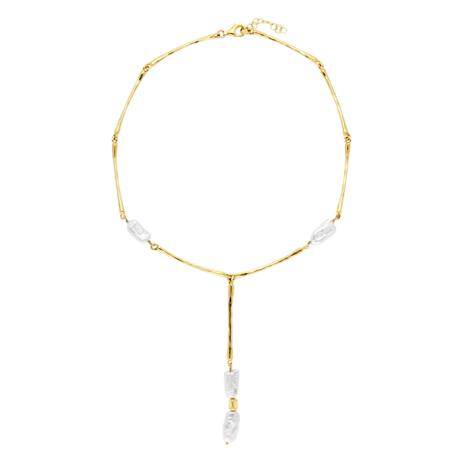 Gargantilla Nagori con perlas — Plata bañada en oro 18 kt — ROUCLÊ Maison Contemporaine