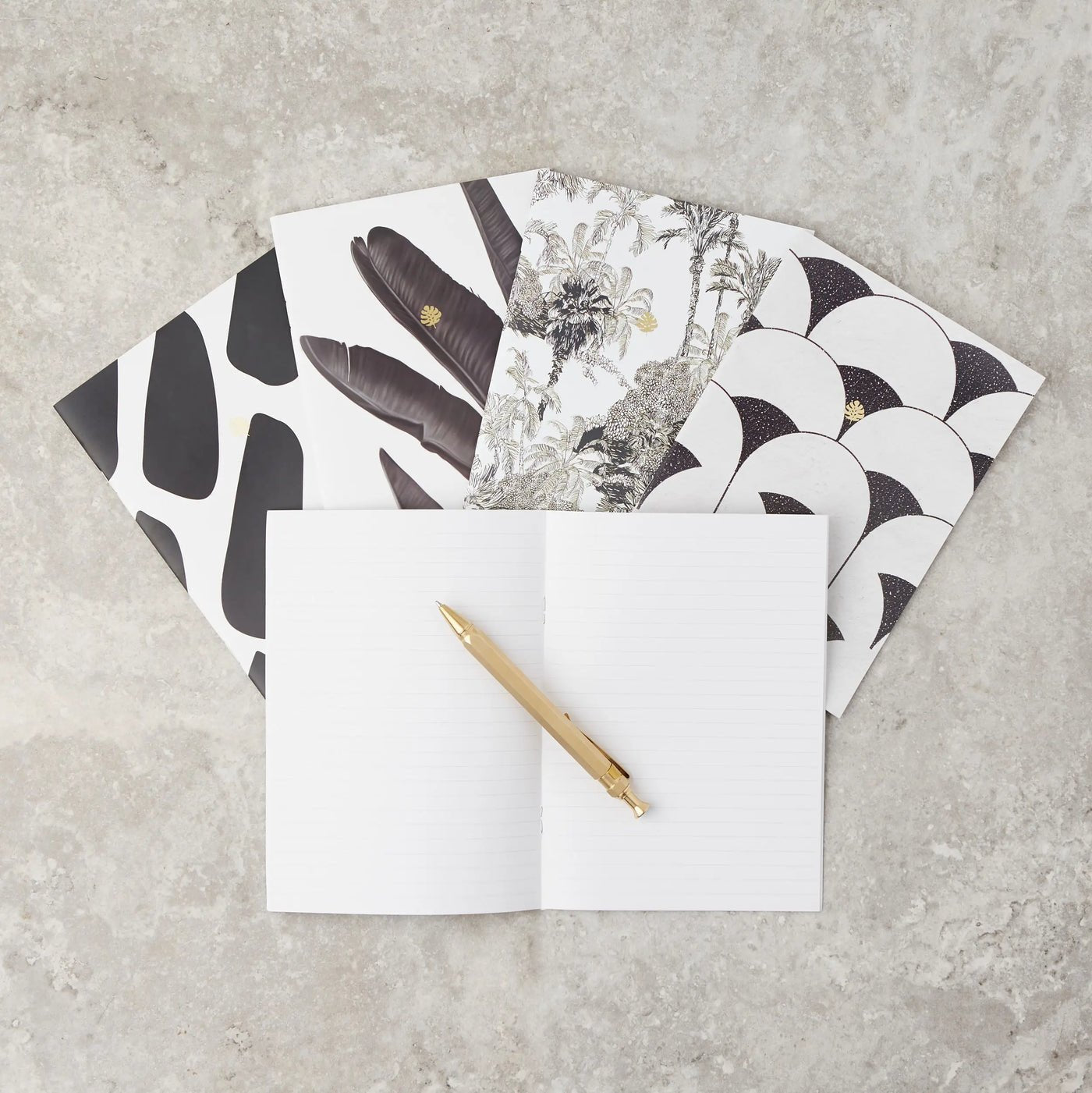 Mini cuadernos — Estampados variados (pack de 3) — ROUCLÊ Maison Contemporaine
