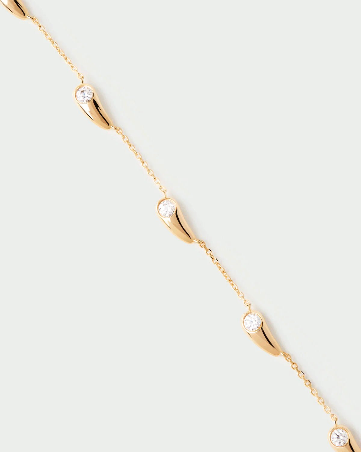 Pulsera Becca — Gotas con circonitas blancas — ROUCLÊ Maison Contemporaine