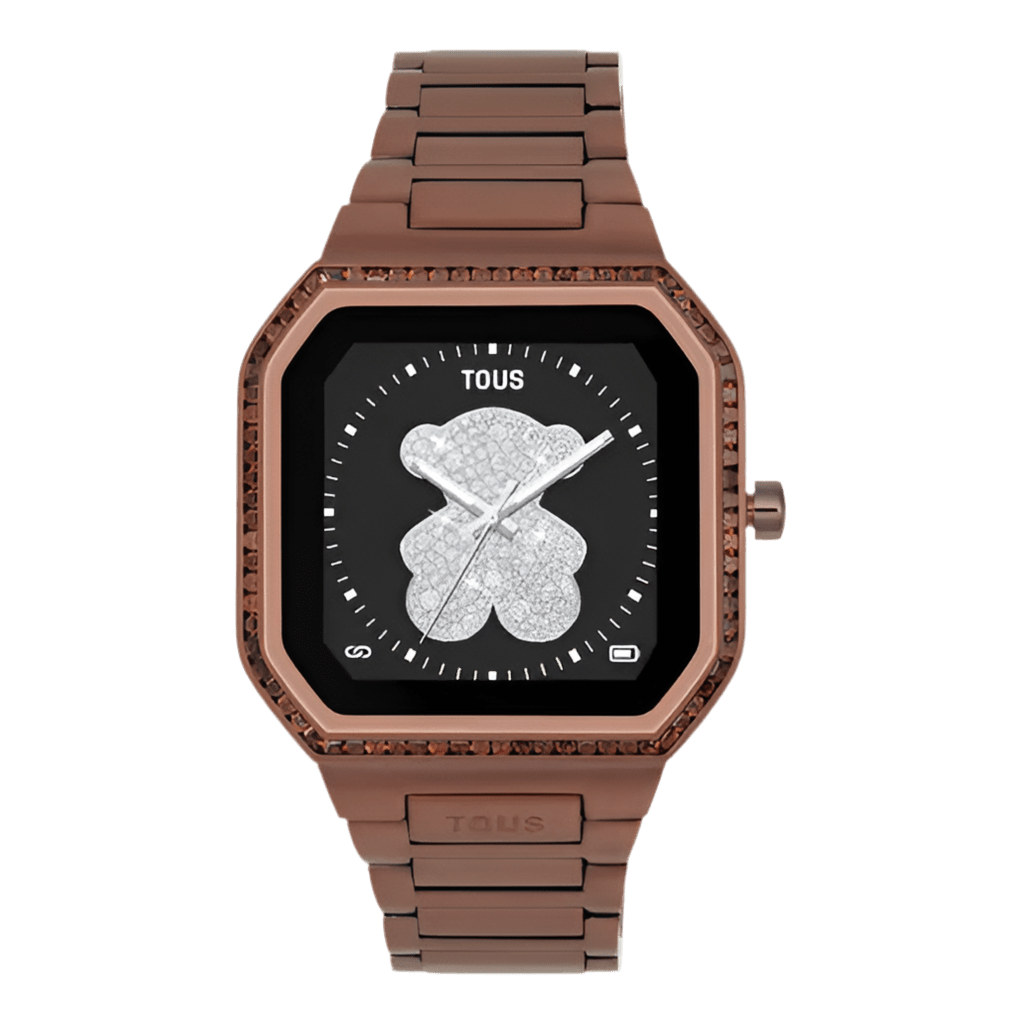 Smartwatch en acero marrón con circonitas — TOUS B‑Connect — ROUCLÊ Maison Contemporaine