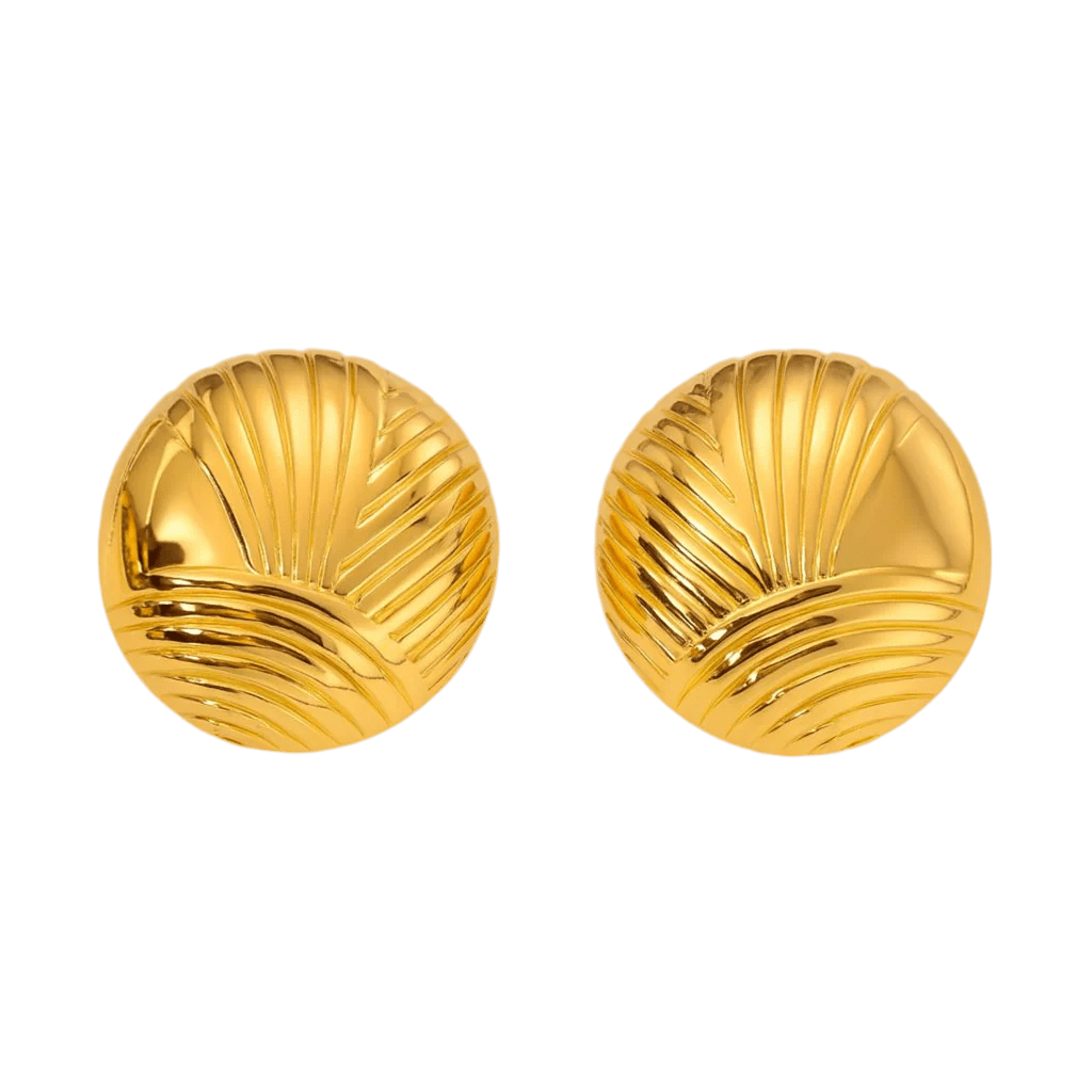 Solar Echo — Pendientes Bañados en Oro — ROUCLÊ Maison Contemporaine