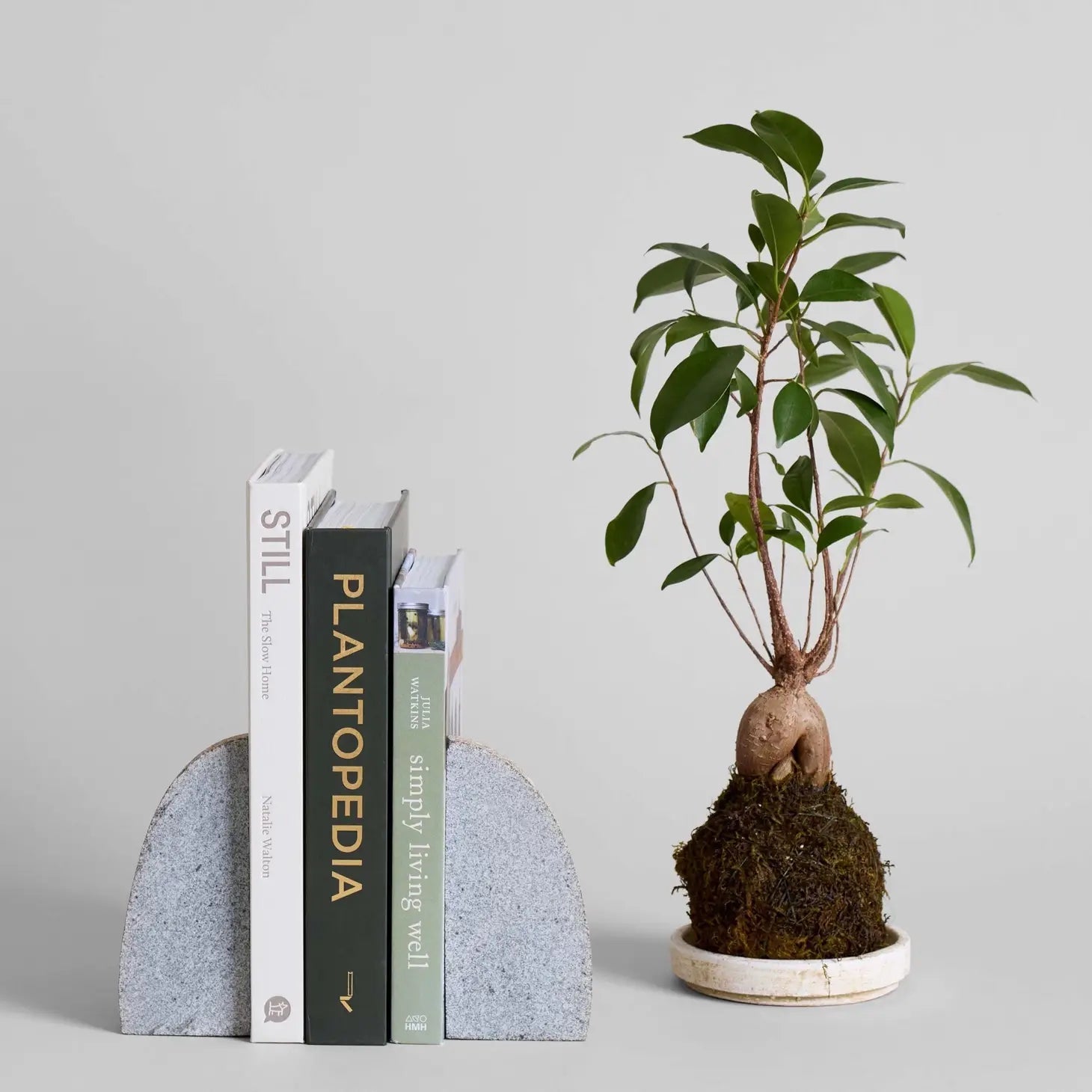 Sujetalibros arquitectónicos — Piedra natural (juego de 2) — ROUCLÊ Maison Contemporaine