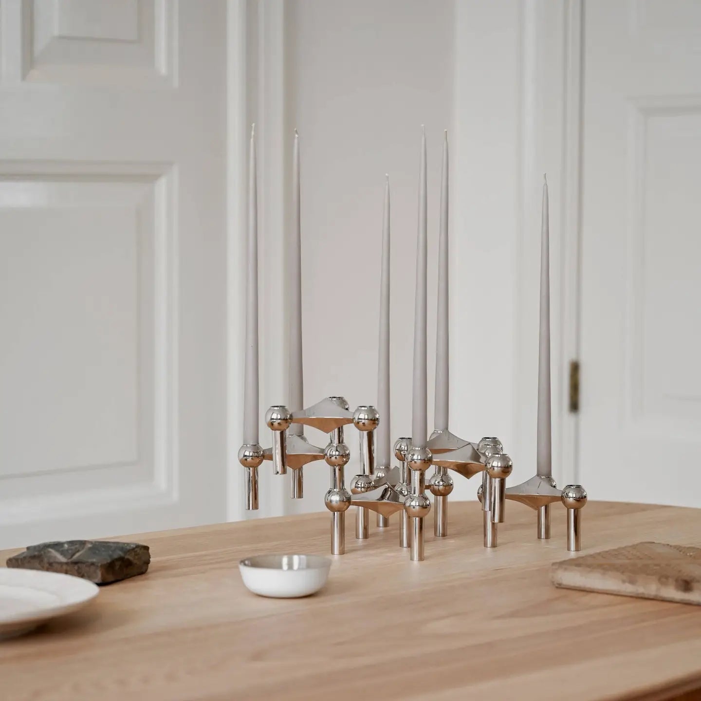 Velas cónicas — Arena (pack de 6) — ROUCLÊ Maison Contemporaine